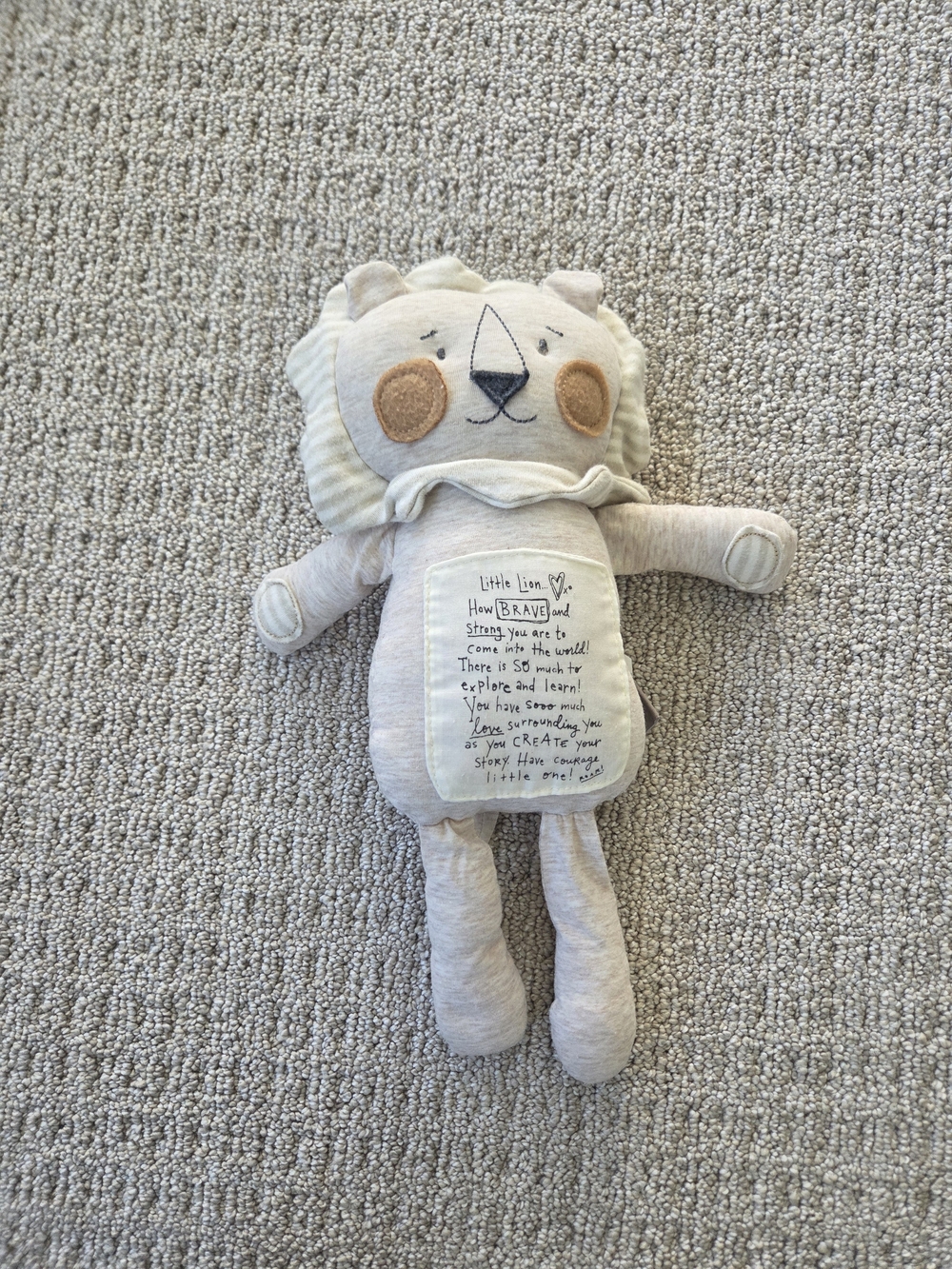 DEMDACO Little Lion Plush Toy